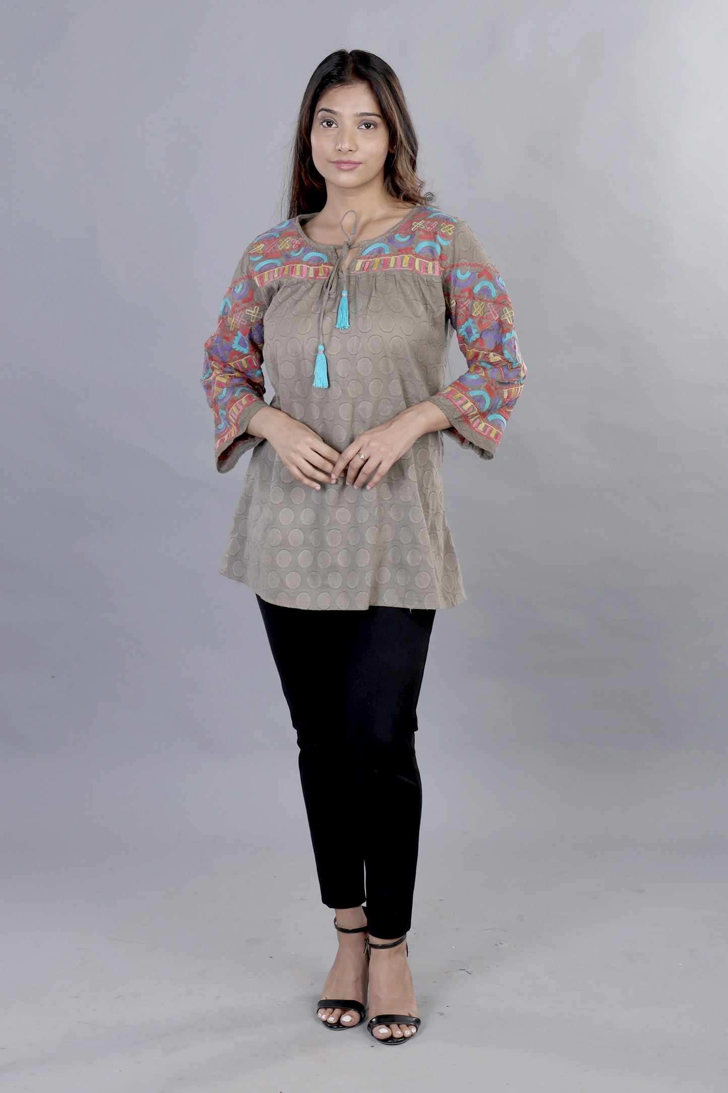 Play In Grey Sophisticated Tunic