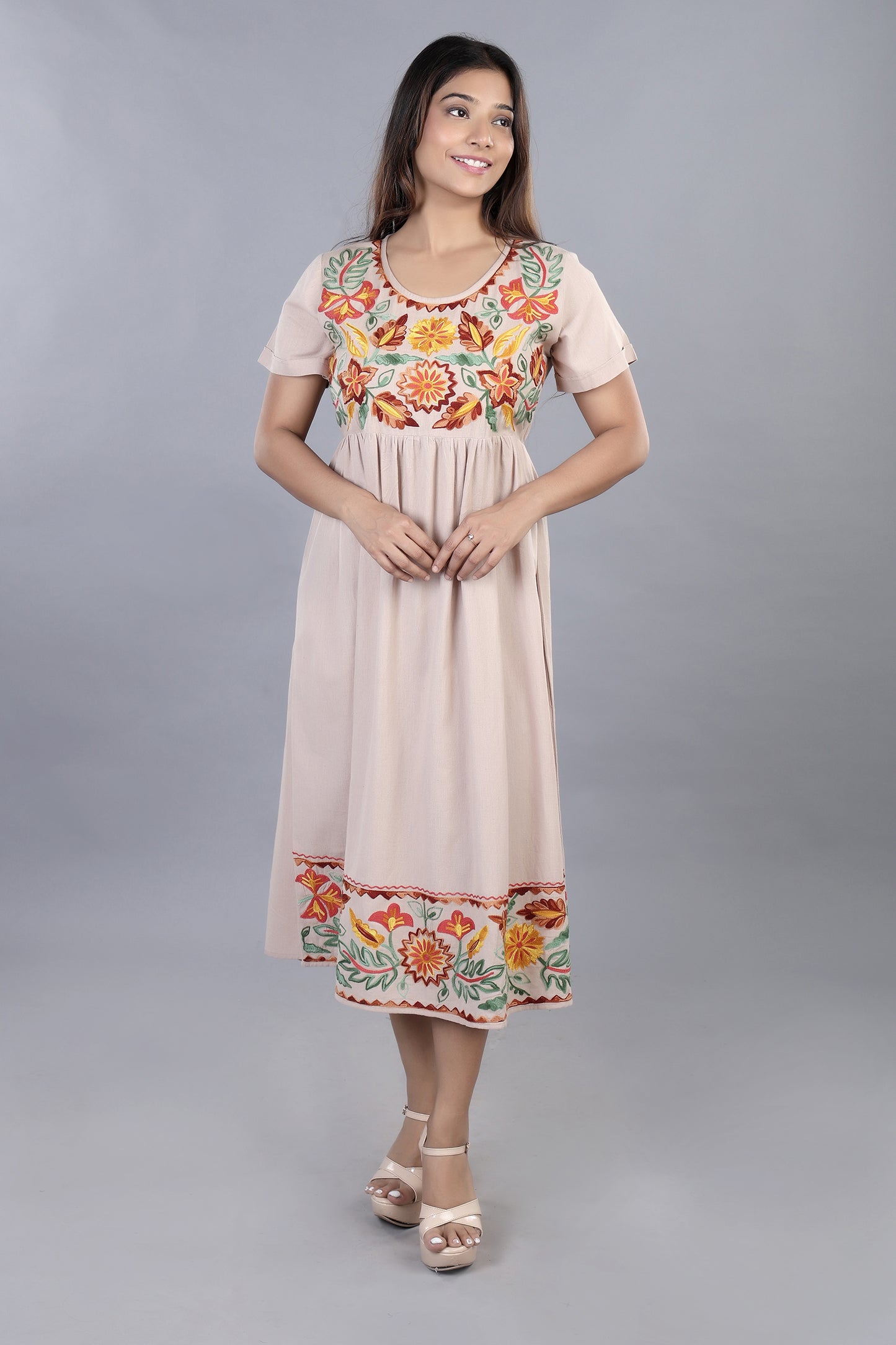 Shape Doesn't Matter Embroidered Dress