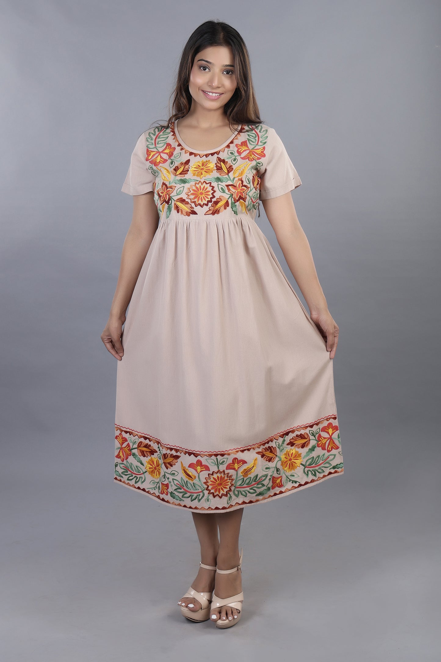 Shape Doesn't Matter Embroidered Dress