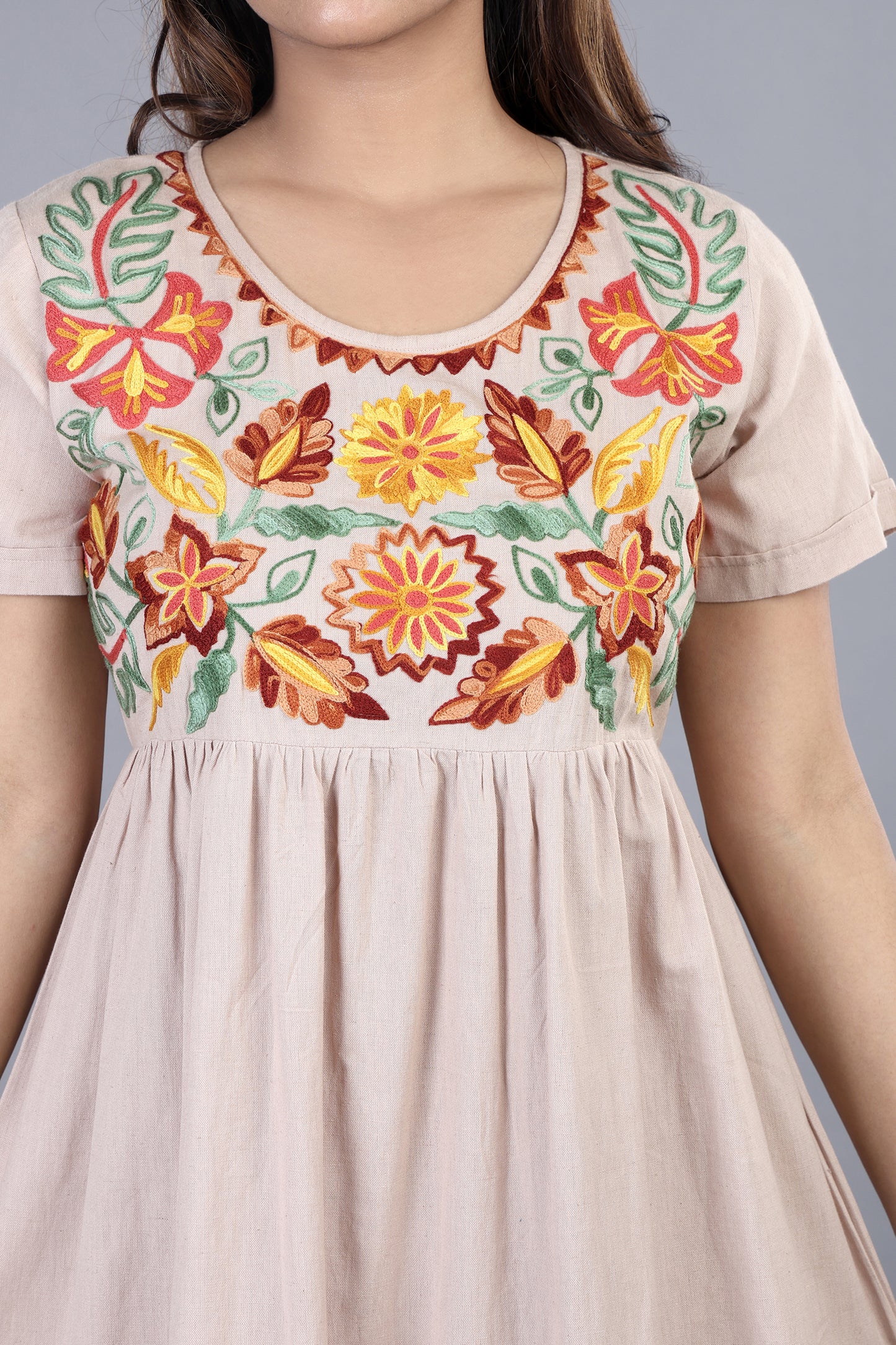 Shape Doesn't Matter Embroidered Dress