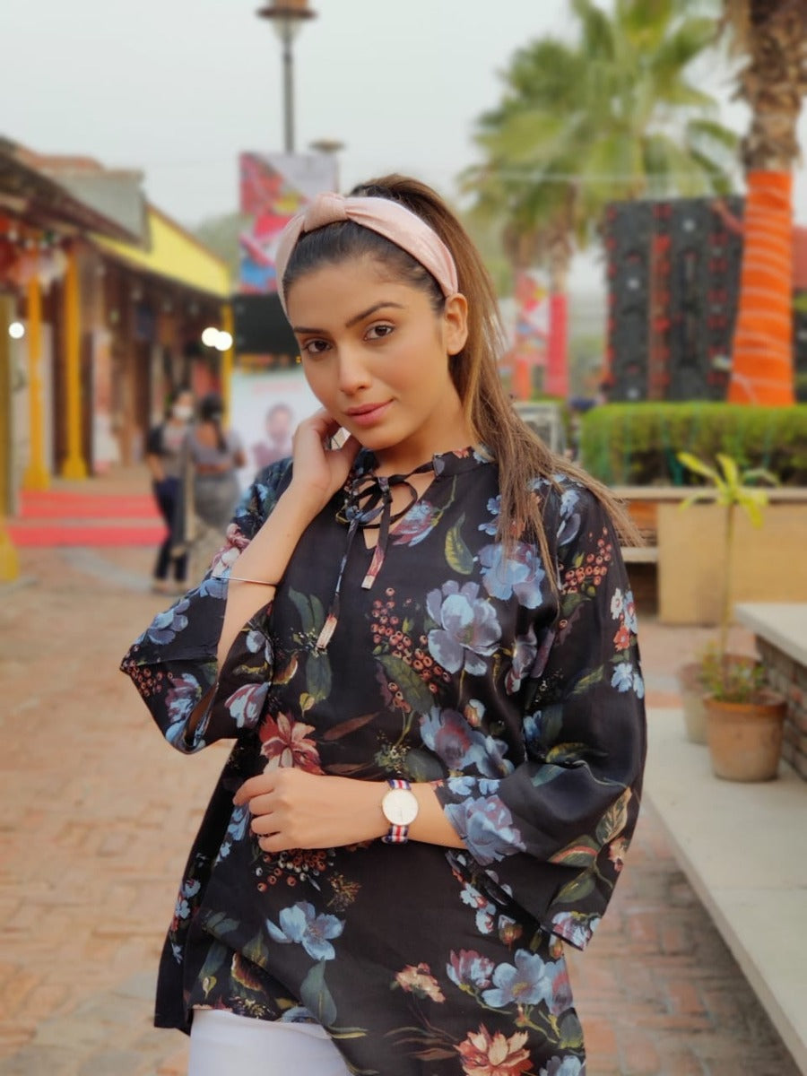 RUBY THREE-FOURTH SLEEVE TUNIC