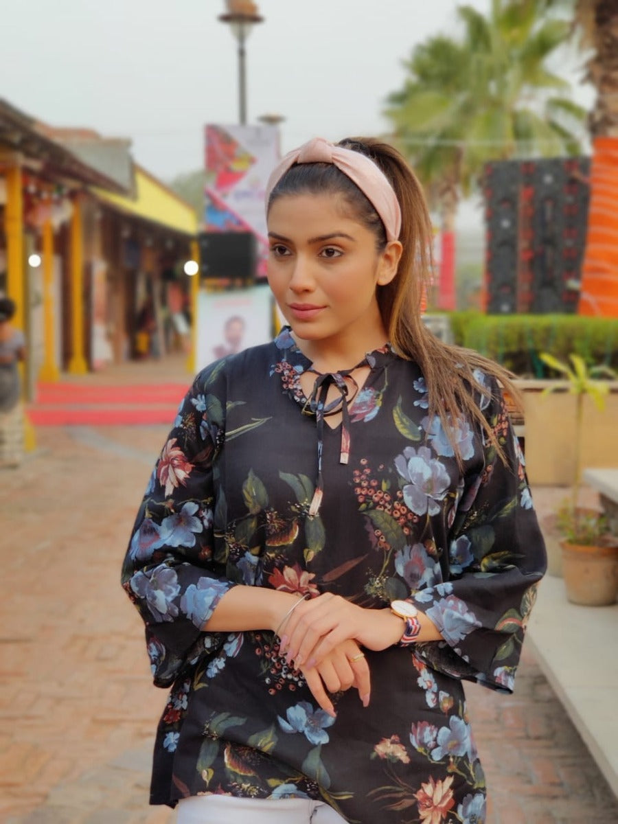 RUBY THREE-FOURTH SLEEVE TUNIC