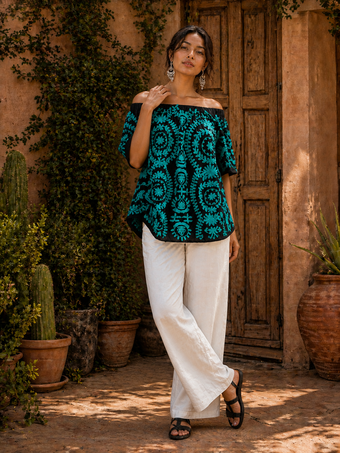 Ocean Mosaic Top