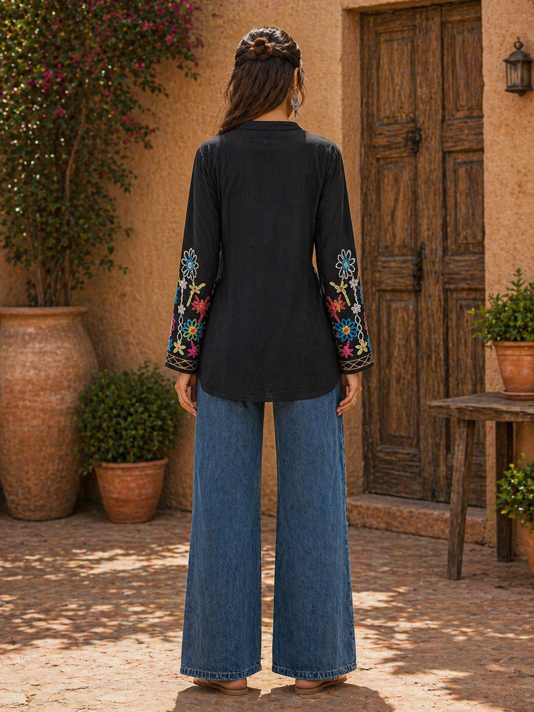 Moonflower Meadow Top