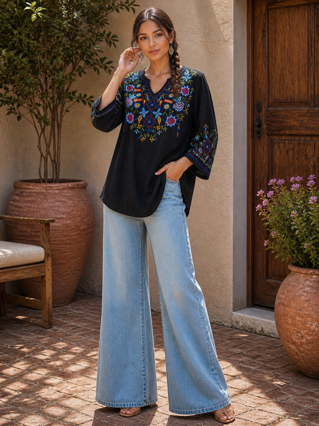 Starlit Garden Top