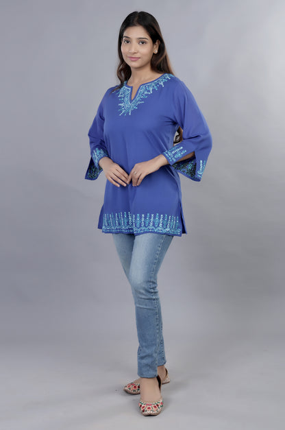 DIVE IN BLUE HUES TUNIC