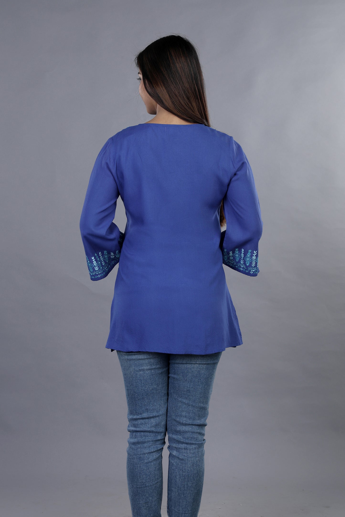 DIVE IN BLUE HUES TUNIC