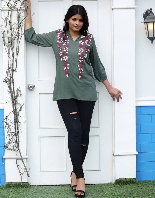 Go Green with Olive Tunic