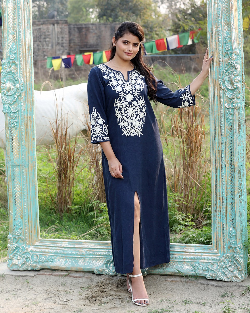 Navy Blue Overcomes Every Other Hue Long Dress