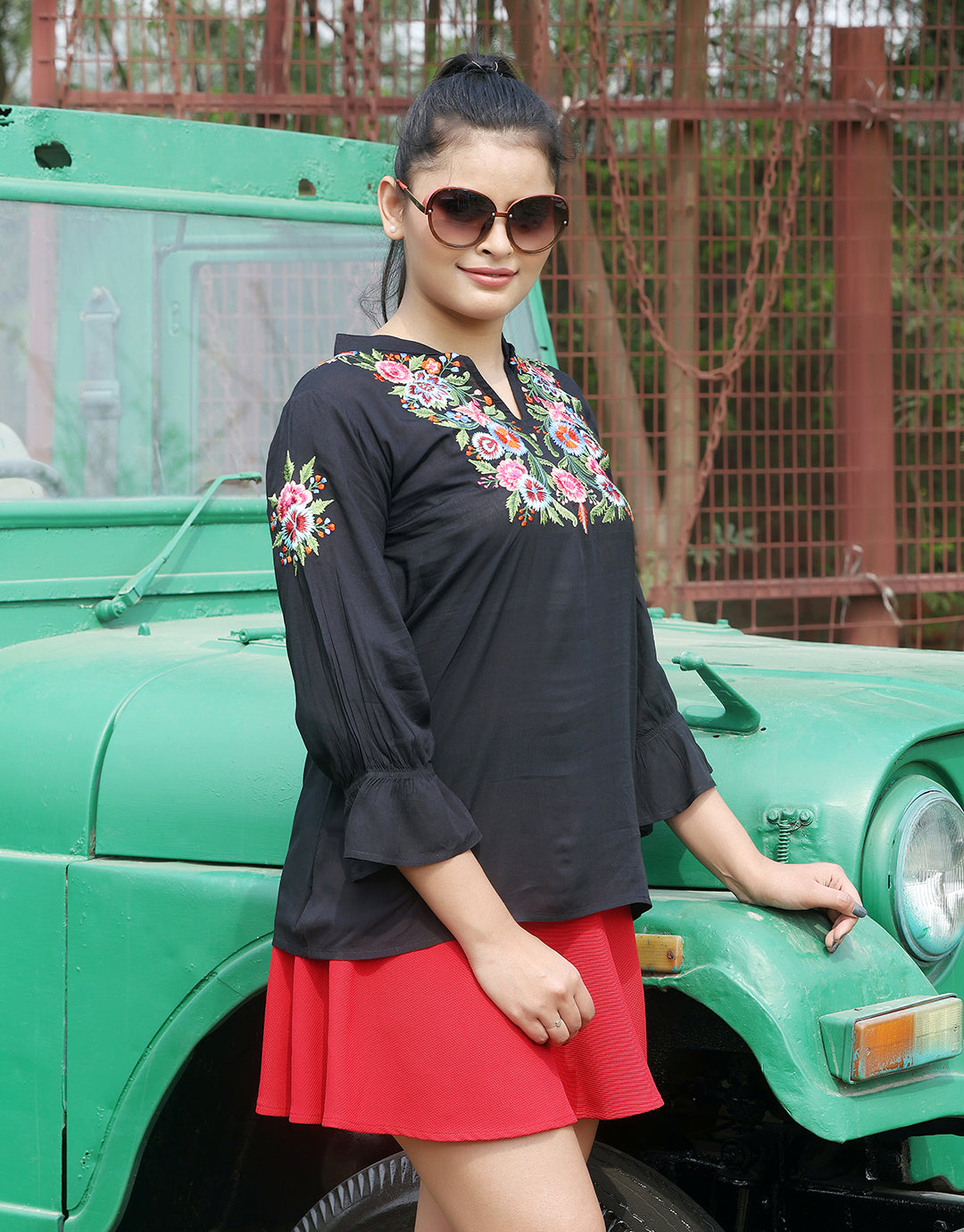 Black For Every Ocassion Embroidered Tunic