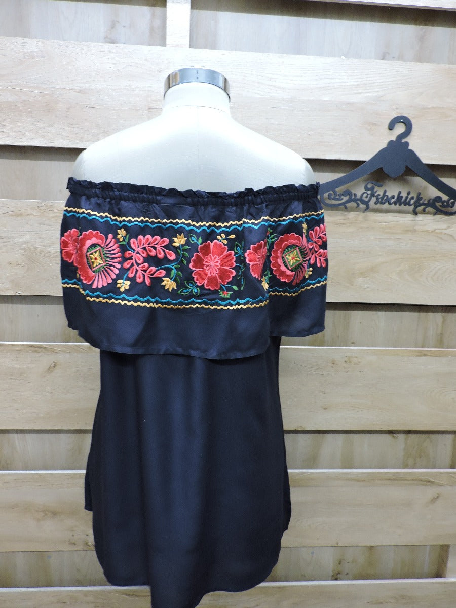 FESTIVAL EMBROIDERED BOHO TUNIC