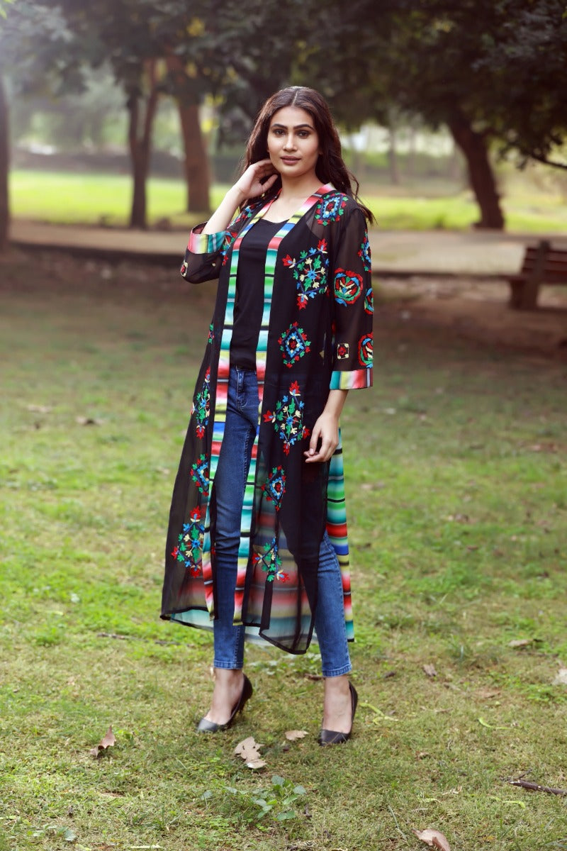 Be There With Pride Multicolor Kimono