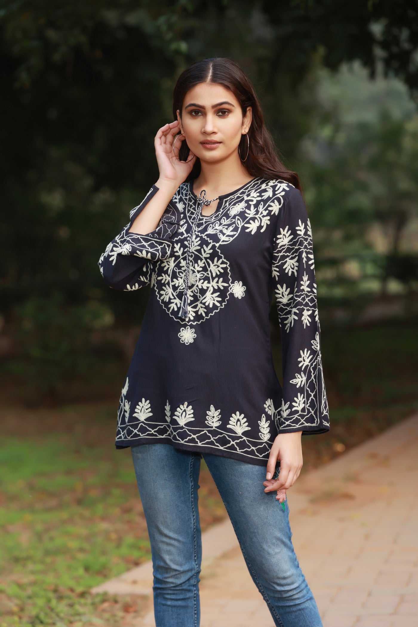 Go Crazy With Navy Tunic