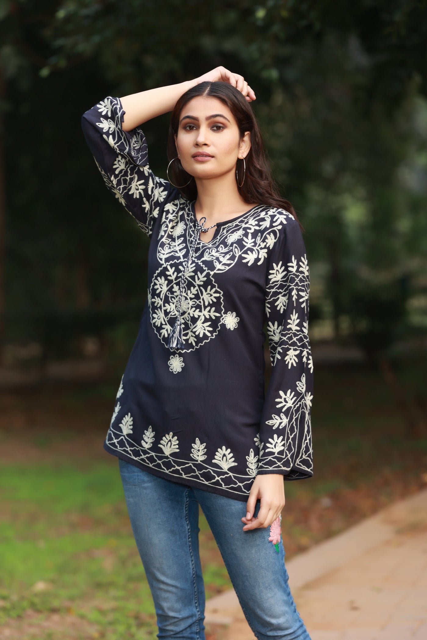 Go Crazy With Navy Tunic