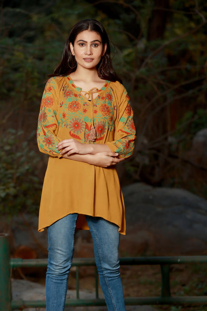 Soft Like A Sunflower Mustard Tunic