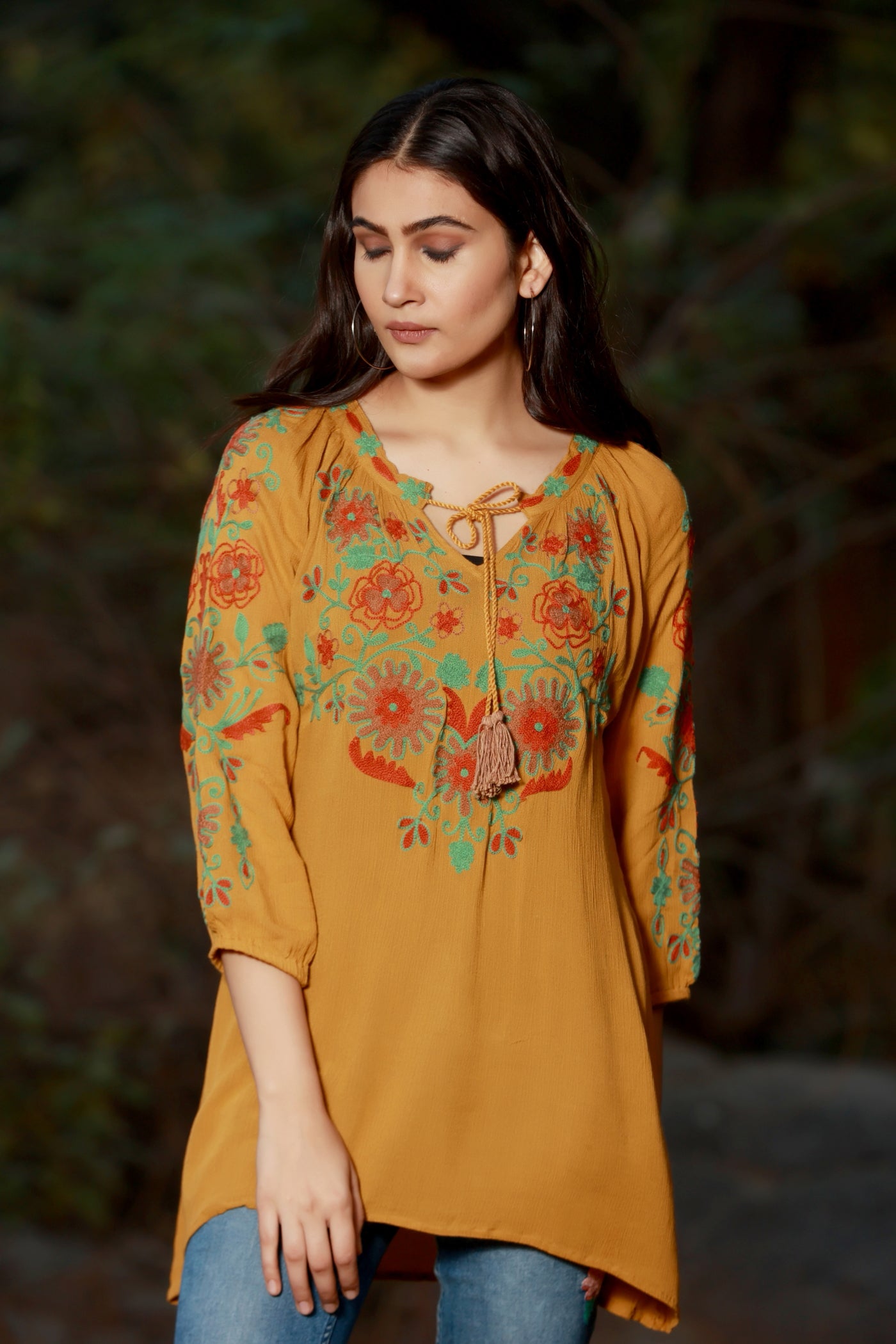 Soft Like A Sunflower Mustard Tunic