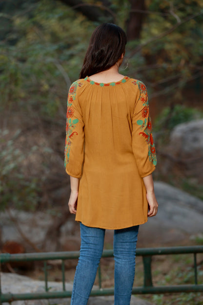 Soft Like A Sunflower Mustard Tunic