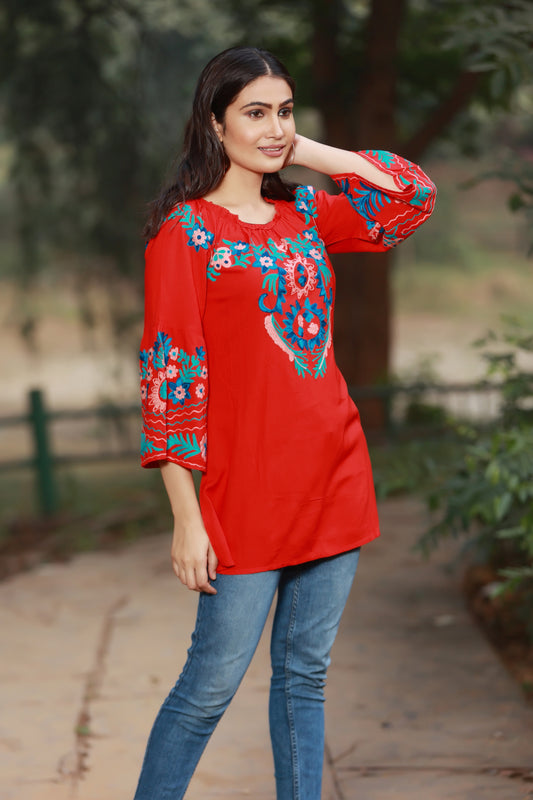 Get Set In Red Tunic