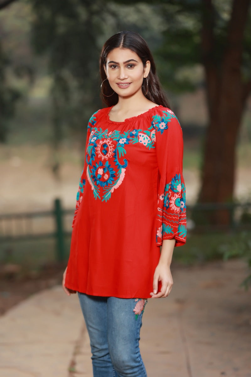 Get Set In Red Tunic