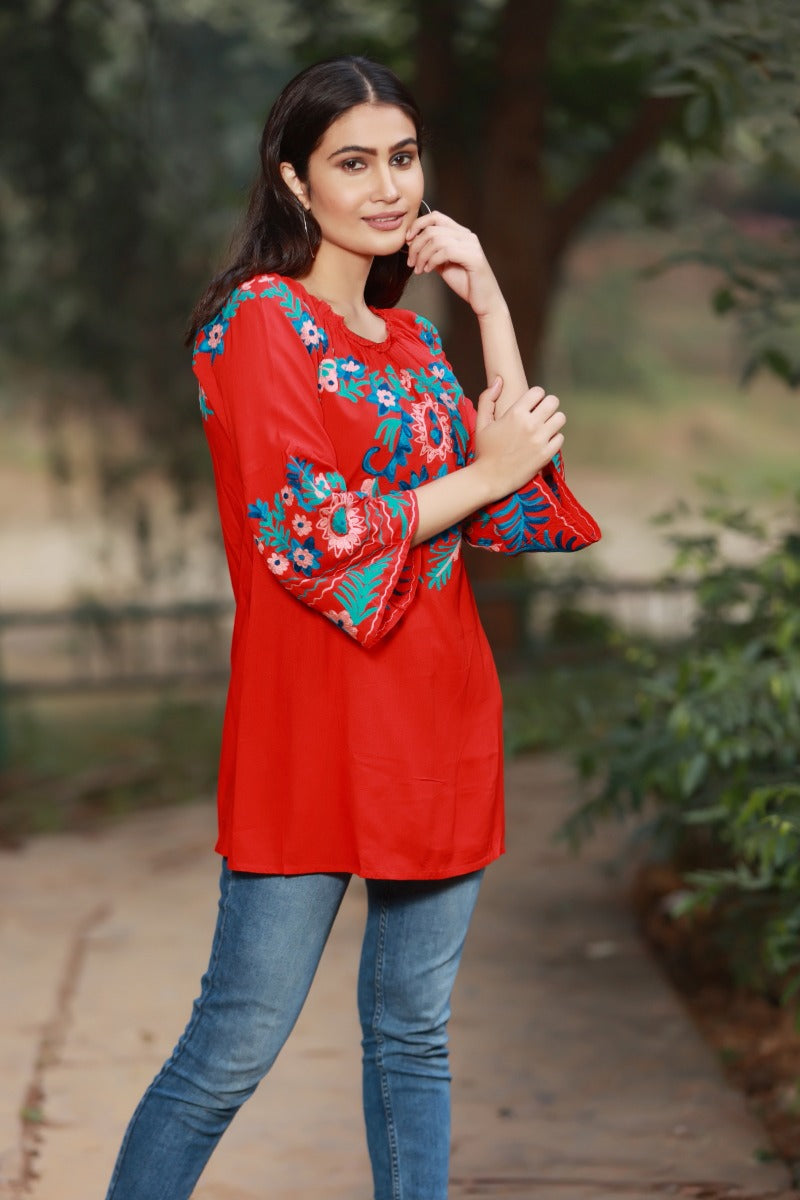 Get Set In Red Tunic