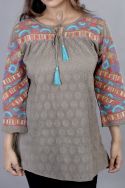 Play In Grey Sophisticated Tunic
