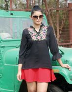 Black For Every Ocassion Embroidered Tunic