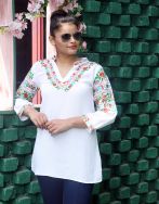 Embroidered White is Always Right Tunic